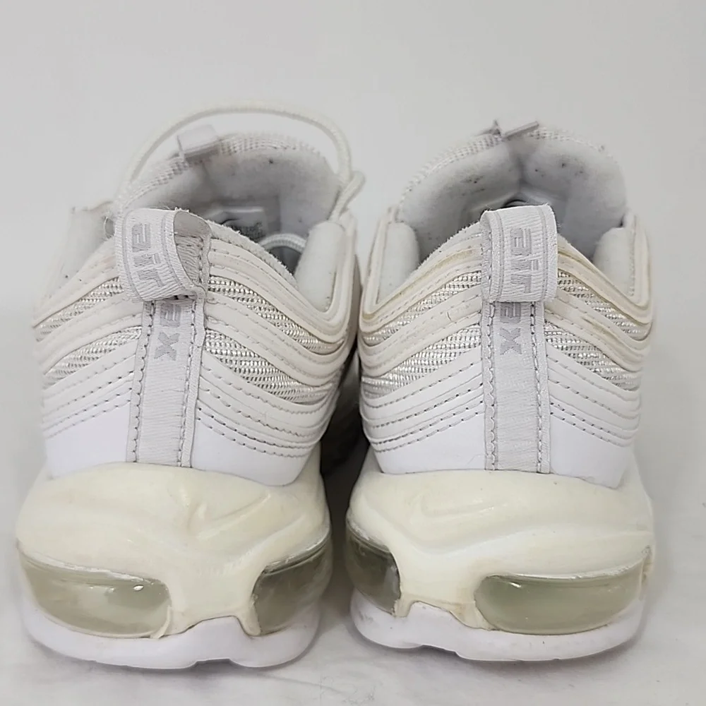 Nike Air Max 97 White Pure Platinum Silver Women’s Sz 8 Running Shoes 921733-100